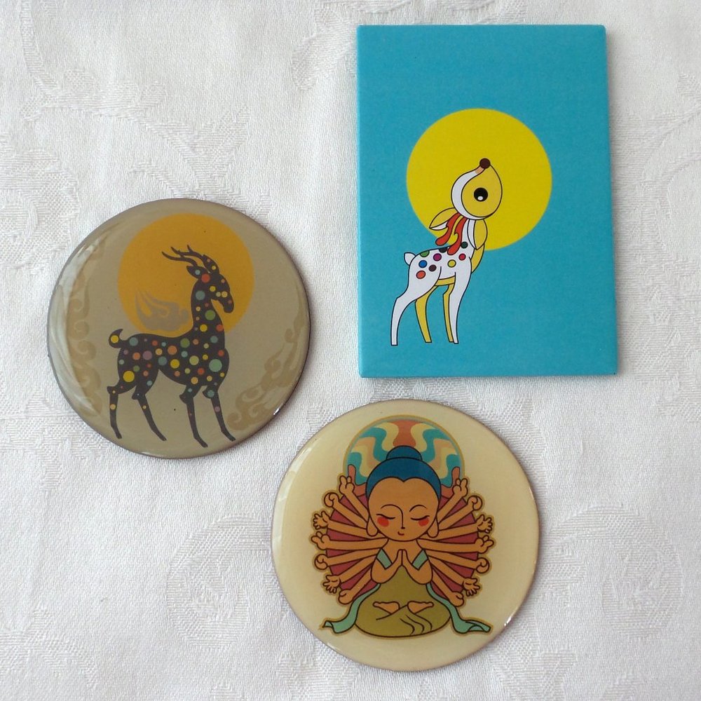 Three Art Magnets - Picture 2 of 5